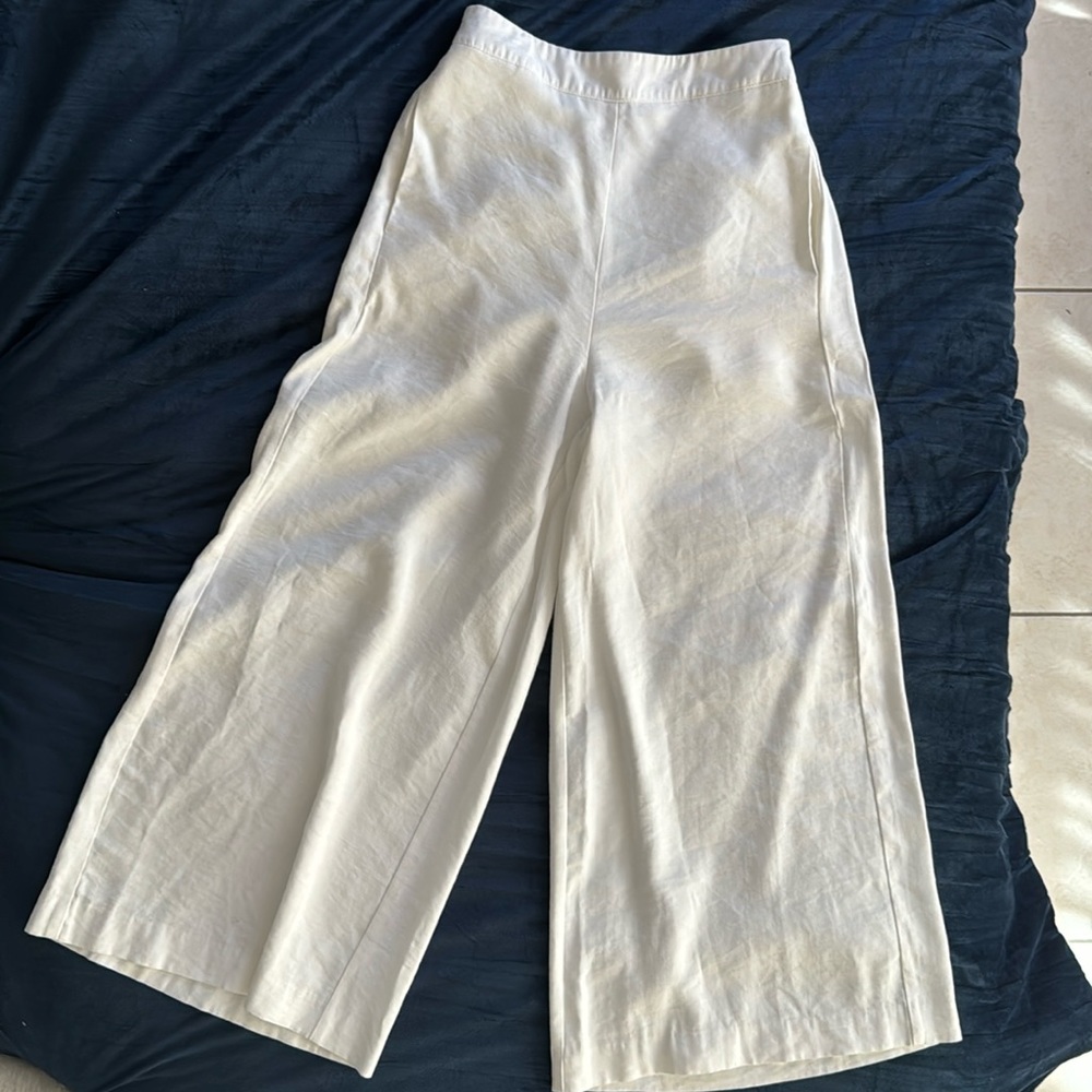 MANGO wide leg pants